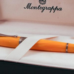Montegrappa Miya Yellow Celluloid Pen Sterling Silver 925 trim