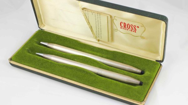 Cross Vintage Rare Lady Cross Pen Mechanical Pencil Set Sterling Silver 925