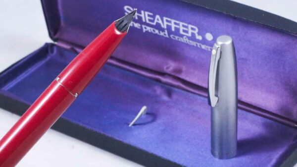 Sheaffer 440 (Imperial) Fountain Pen - Red with Fine Nib - (New Old Stock) by Best Pen Shop